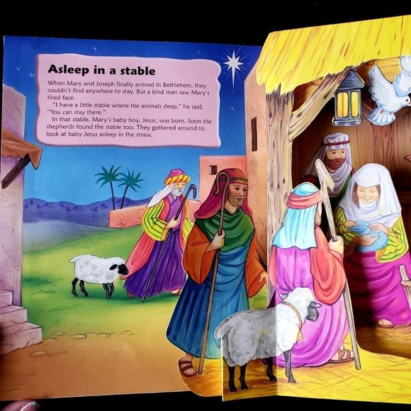 RARE - The Very First Christmas by Juliet David (2008, Hardcover) 3D Pop-Up Book - Picture 6 of 8